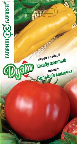 Томат Большая мамочка + Перец Какаду желтый Дуэт 