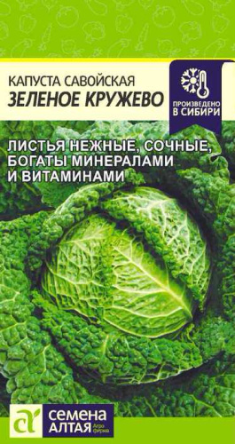 Капуста (савойская) Зеленое кружево 