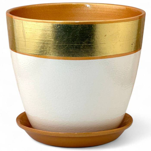 Горшок Поталь бутон валенсия бронза  4 из 4-х 21см 5.4л