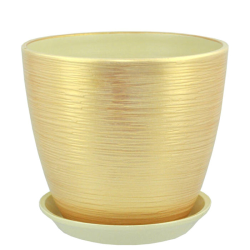 Горшок Перламутр бутон персик 18см 3.2л