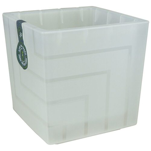 Кашпо Квадро 3.3л прозрачное d16 h16