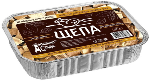 Щепа д/копчения ПТИЦЫ (яблоня и бук с мятой) 