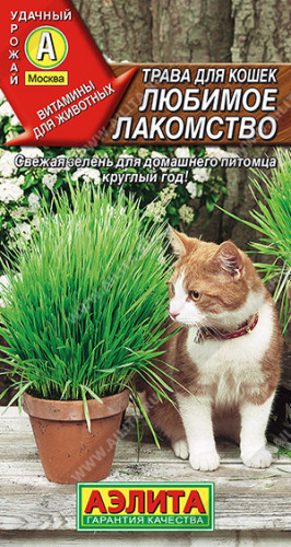 Трава для кошек Любимое лакомство