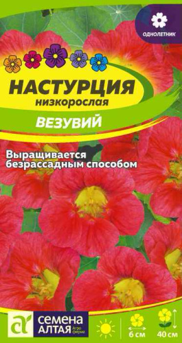 Настурция Везувий низкорослая 