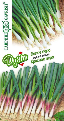 Лук Белое перо+Красное перо автор, на зелень