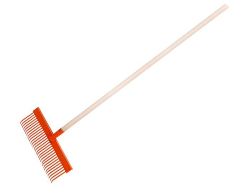 Грабли веерные 30 зуб. с черенком пластинчатые ST6082-30