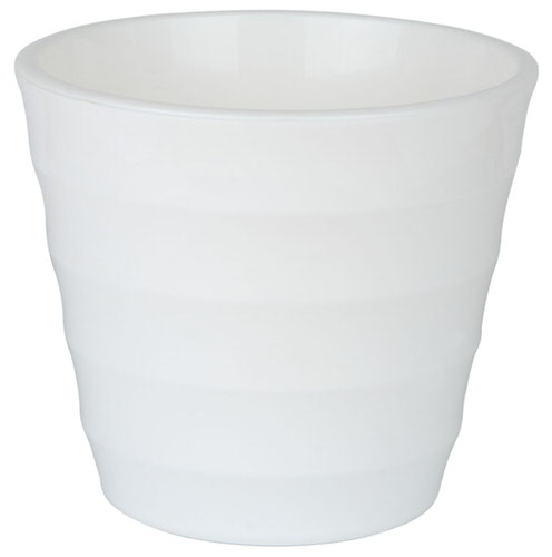 Кашпо Лаура 1.4л  бел-бел d14 h13