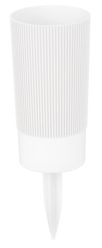 Ваза под срезку "Версаль" Д100мм, В200мм (с колышком) белый															