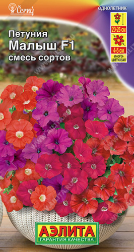 Петуния мини Малыш F1 многоцветковая,смесь