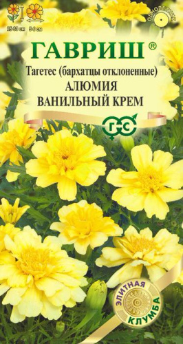 Бархатцы Алюмия Ванильный крем откл.