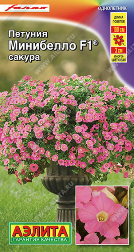 Петуния мини Минибелло F1 сакура многоцветковая
