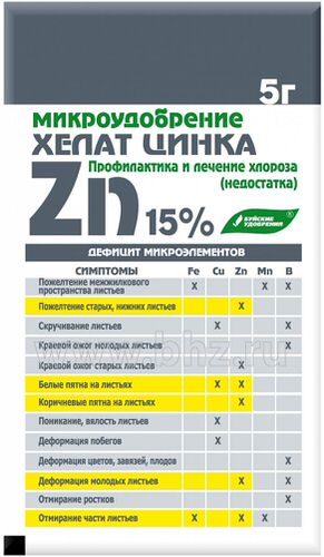 Хелат цинка "Хелатэм"  5г