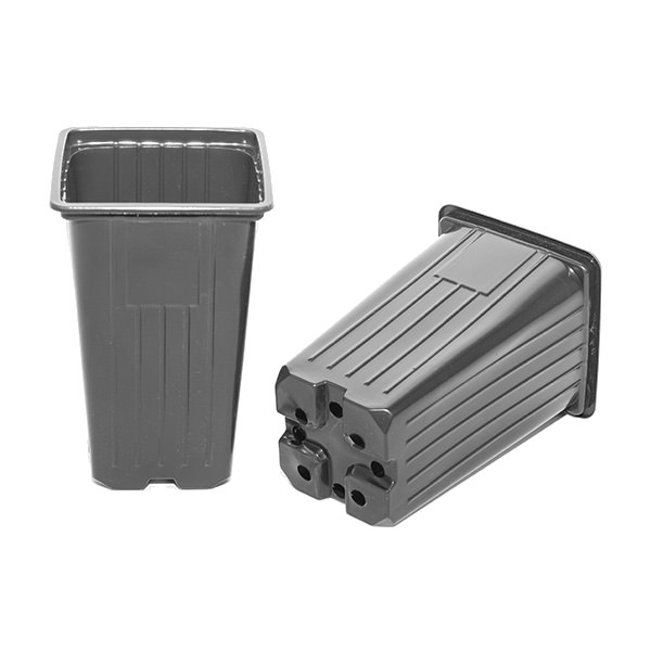 Горшок 0.8л 9*9*14см формованный квадратный