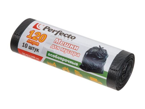 Мешки 120л д/мусора особопрочные,10шт.,PL, арт.46-105918