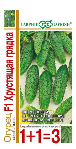 Огурец Хрустящая грядка F1 1+1 