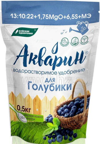 Акварин д/голубики 0.5кг дой-пак