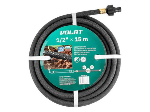 Шланг 1/2 поливочный сочащийся 15м ВОЛАТ,(54012-15)