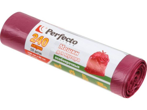 Мешки 240л д/мусора особопрочные,10шт., PERFECTO LINEA
