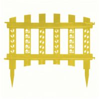 Забор декор. Палисадник желтый  l=3m, h=32cm 8 секций купить
