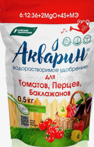 Акварин д/ томатов. перцев. баклажанов 0.5кг