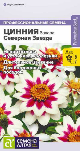 Цинния Захара Северная звезда 