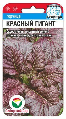 Горчица Красный гигант
