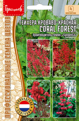 Гейхера Коралловый лес (Coral fores)t кроваво-красная
