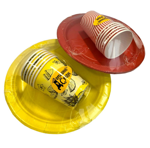 Набор Бумажной Посуды на 6 персон "Домашний Сундук"