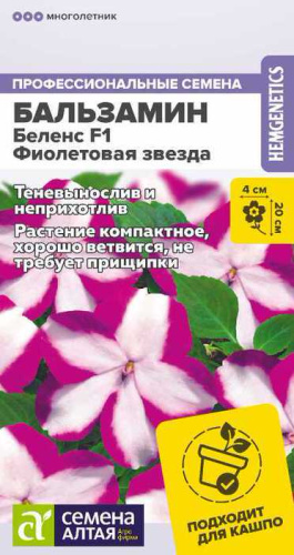 Бальзамин Беленс F1 Фиолетовая звезда