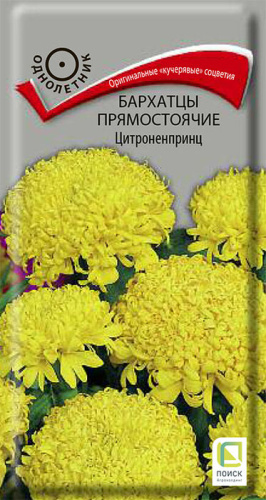 Бархатцы Цитроненпринц прямостоячие
