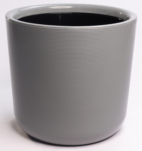 Кашпо Лион 16.6л серый муссон d30 h30