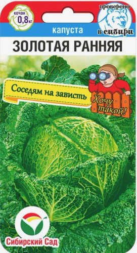 Капуста (савойская) Золотая ранняя 