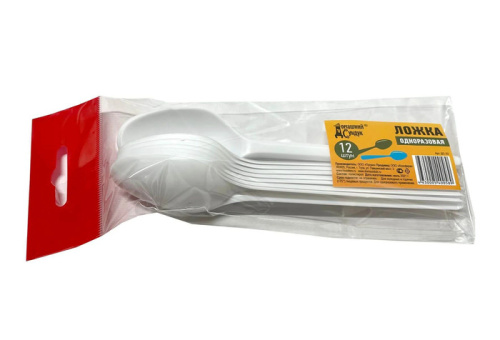 Набор ложек одноразовых 12шт "Домашний Сундук"