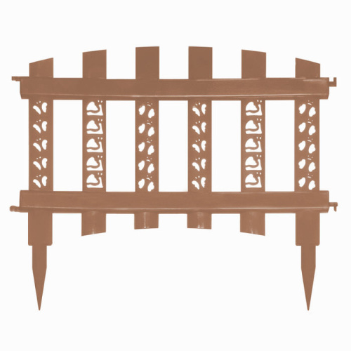 Забор декор. Палисадник свет.коричневый  l=3m, h=32cm 