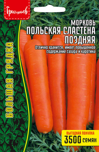 Морковь Польская Сластёна Поздняя