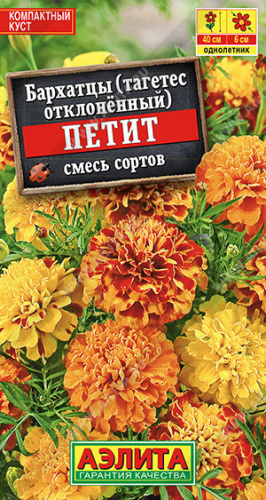 Бархатцы Петит отклоненные, смесь