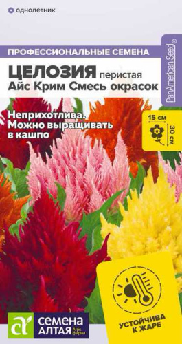 Целозия перистая Айс Крим Смесь окрасок 