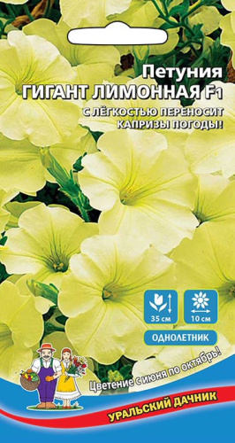 Петуния Гигант Лимонная F1 