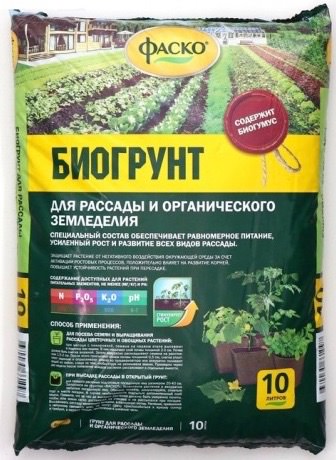 Биогрунт д/рассады и органич. земледелия с биогумусом 10л