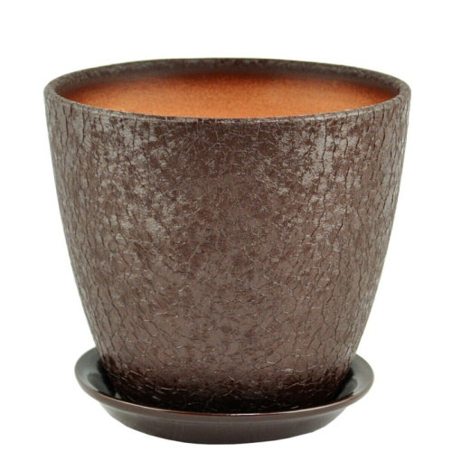 Горшок Винил бутон шоколад 3.2л 18см 3 из 4-х