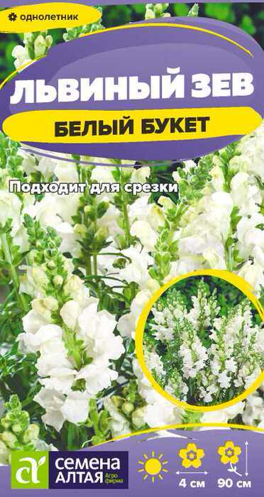 Львиный зев Белый Букет 