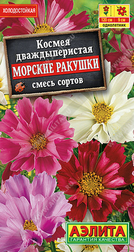 Космея Морские ракушки, смесь 