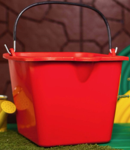 Ведро 12л садовое цветное квадрат./1