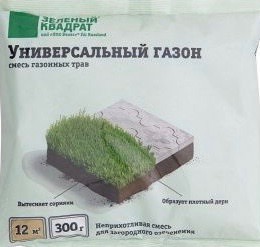 Газон УНИВЕРСАЛЬНЫЙ Зеленый квадрат 0.3 кг