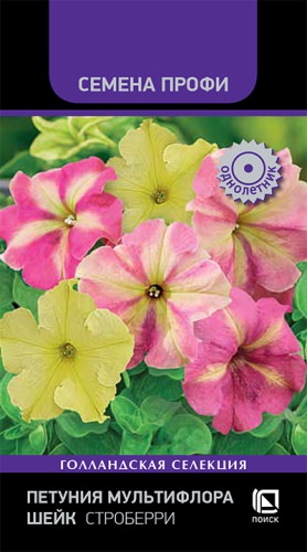 Петуния Шейк Строберри мультифлора