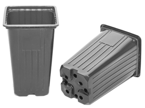 Горшок  0.8л 9*9*14см формованный квадратный