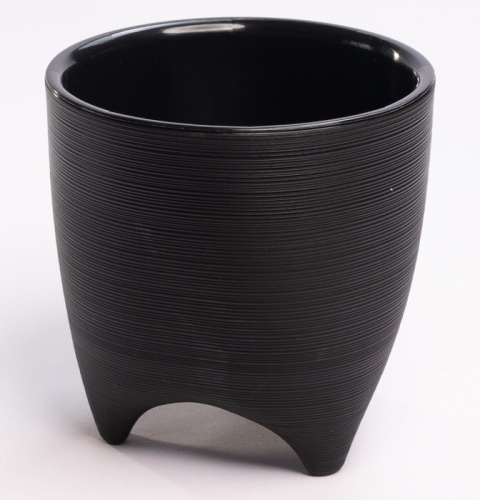Кашпо Де Коста 2.25л черный, d16 h16