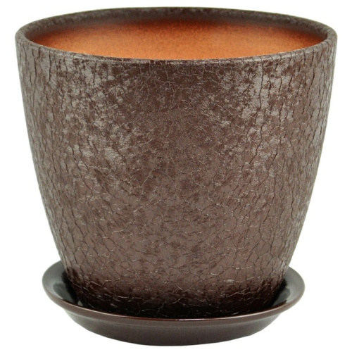 Горшок Винил бутон шоколад 5л 21см 4 из 4-х 
