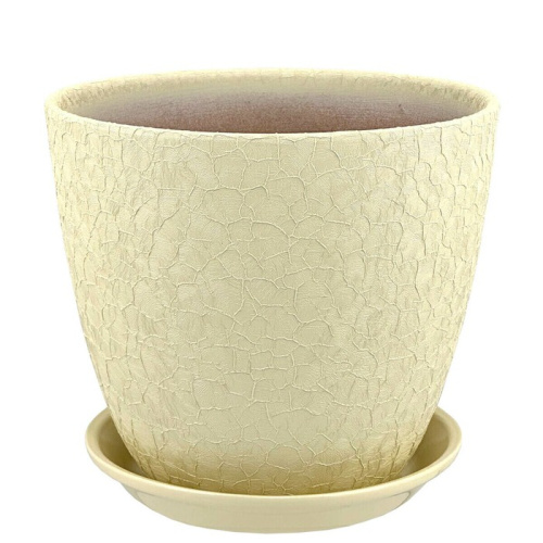 Горшок Винил бутон бежевый 3.2л 18см 3 из 4-х