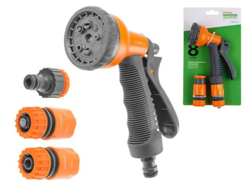 Пистолет-распылитель 8 позиций+набор фитинга ST6010-10